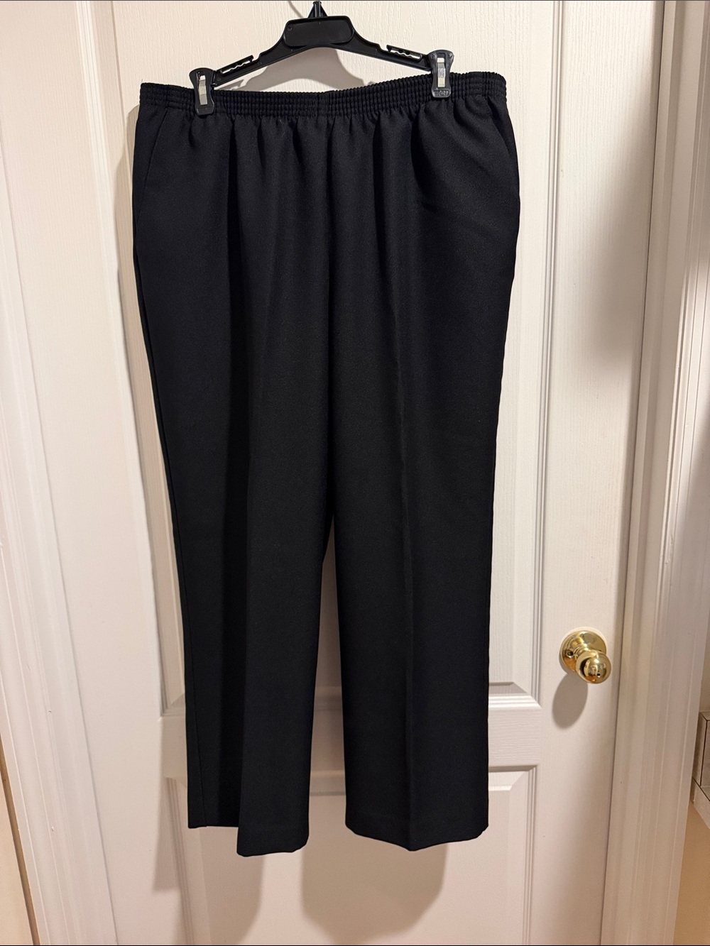 Alfred Dunner Black Pull-On Women's Dress Pants